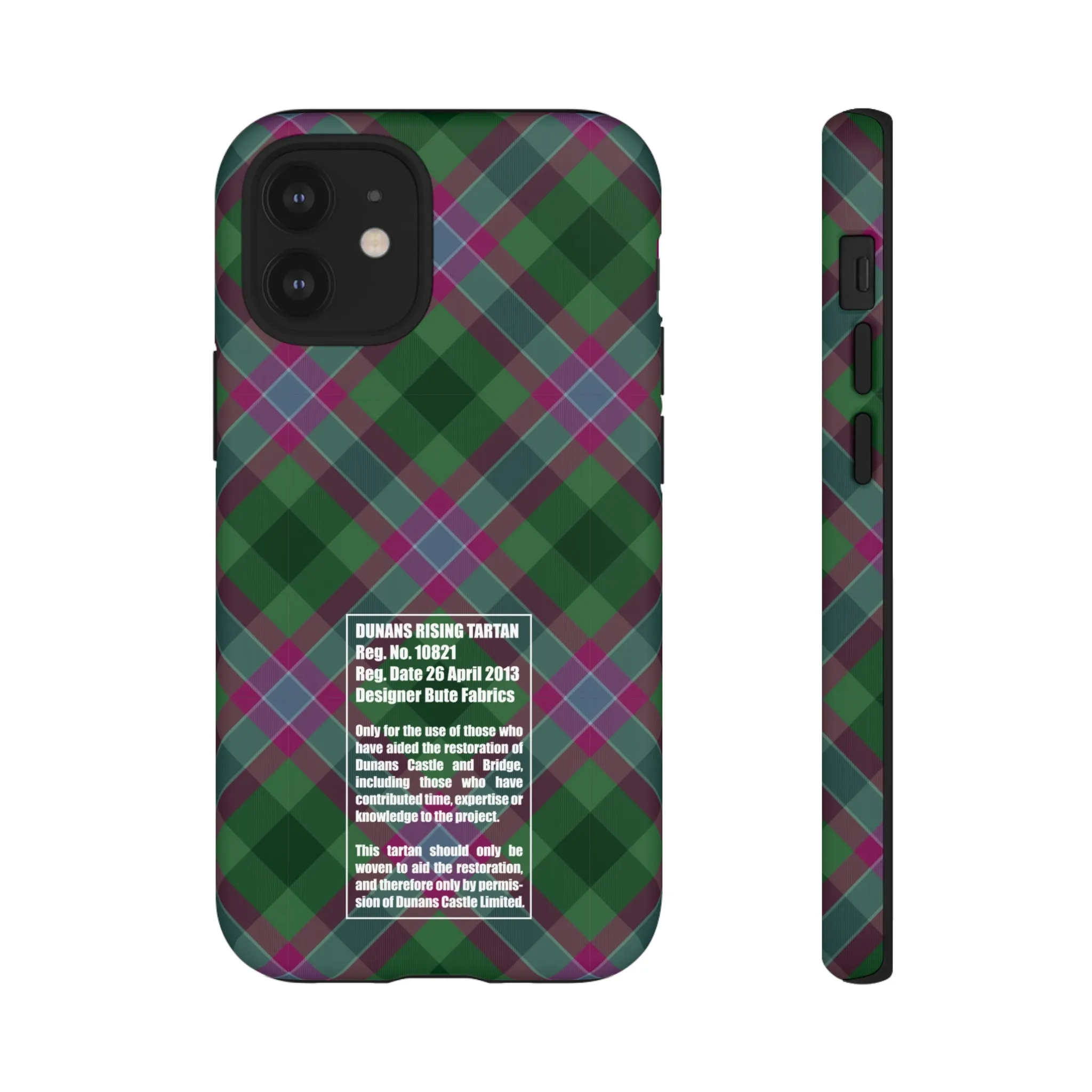 Dunans Rising Tartan, with Official Tartan Stamp, Tough Cases