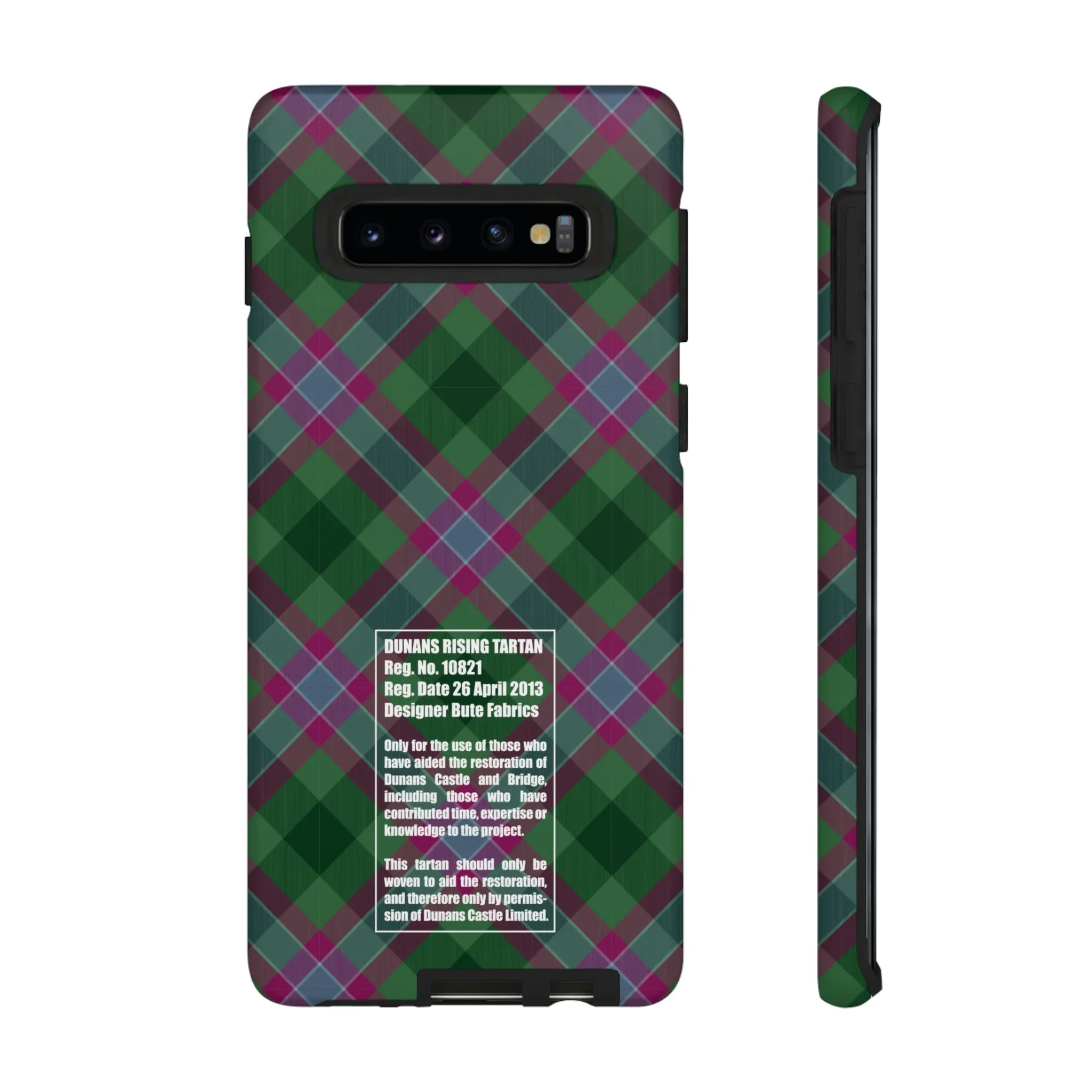 Dunans Rising Tartan, with Official Tartan Stamp, Tough Cases