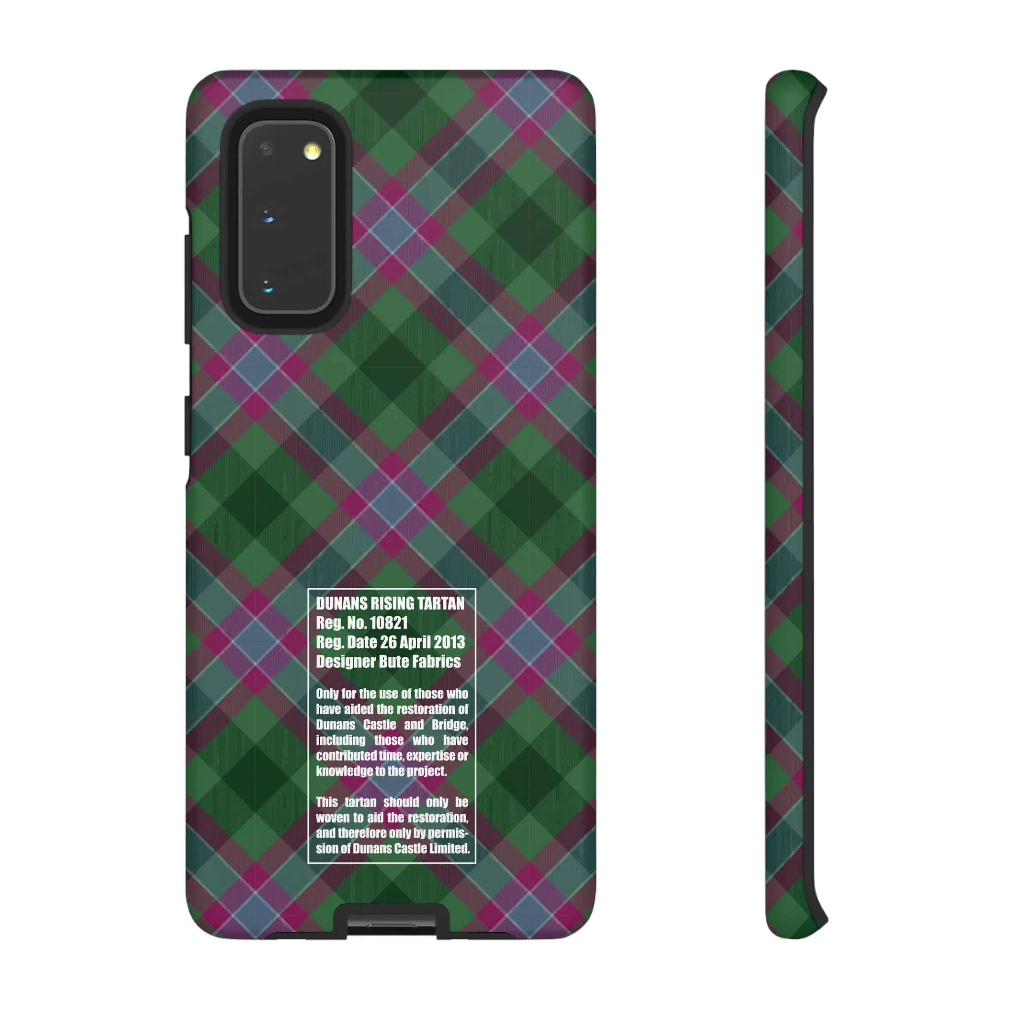 Dunans Rising Tartan, with Official Tartan Stamp, Tough Cases