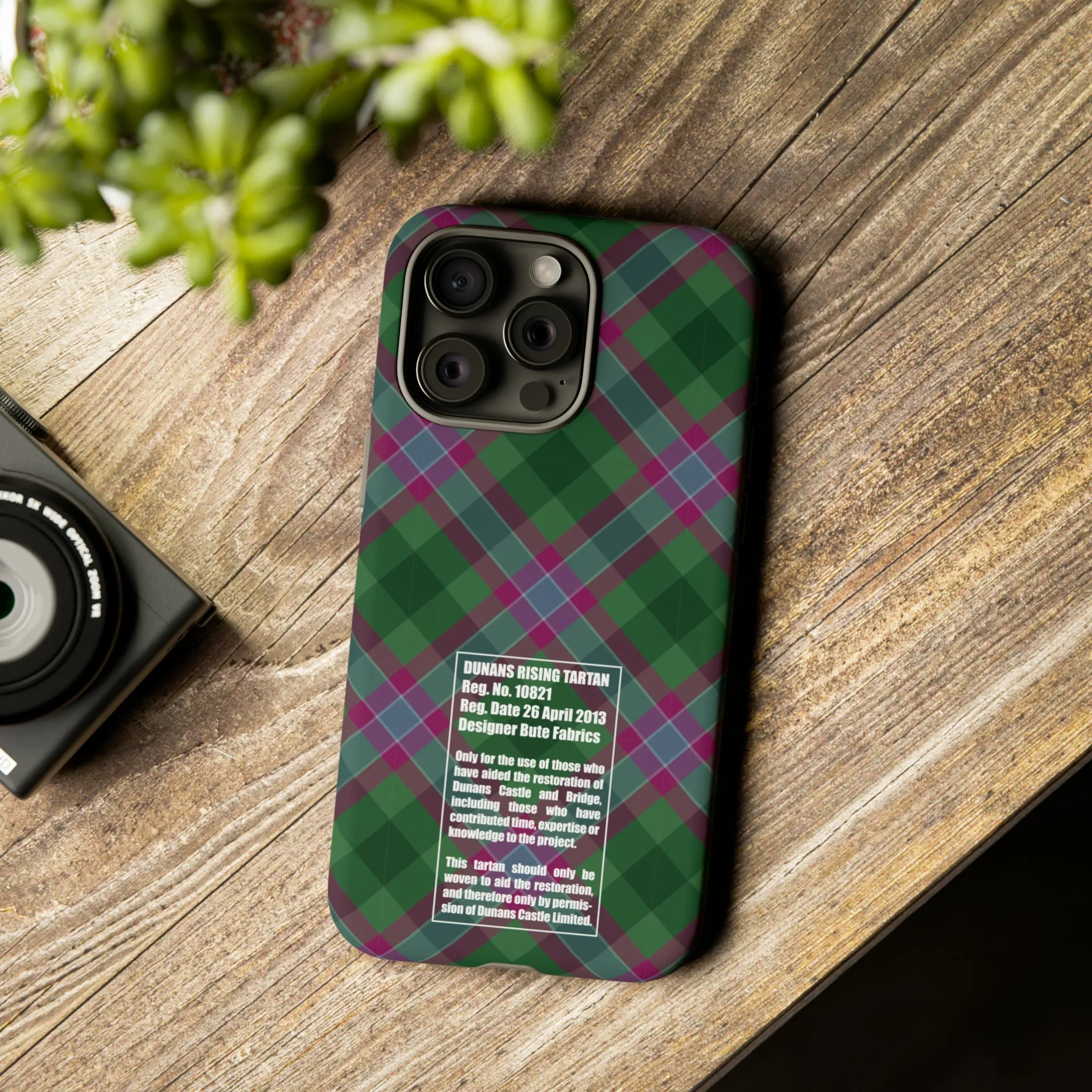 Dunans Rising Tartan, with Official Tartan Stamp, Tough Cases