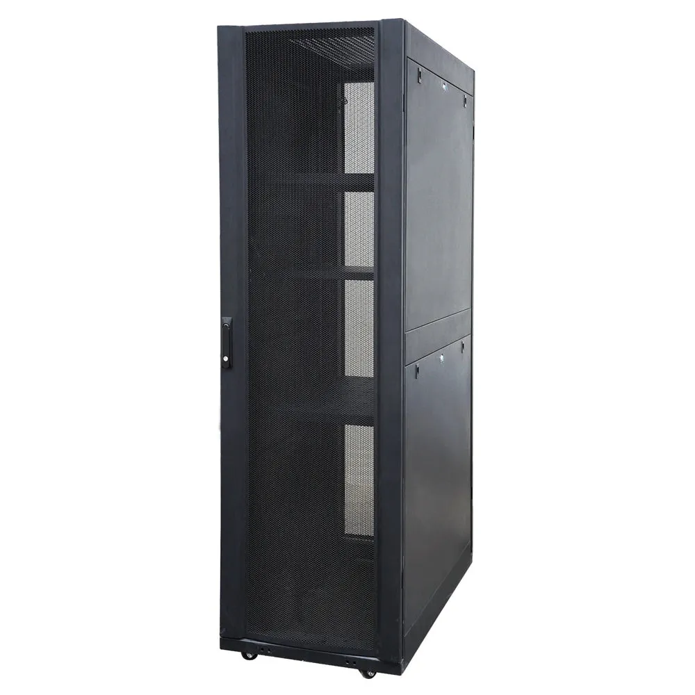 EussoNet 36U - W600*D800 -Front Glass Rear Perforated Server Cabinet MS-EJS6836-GP