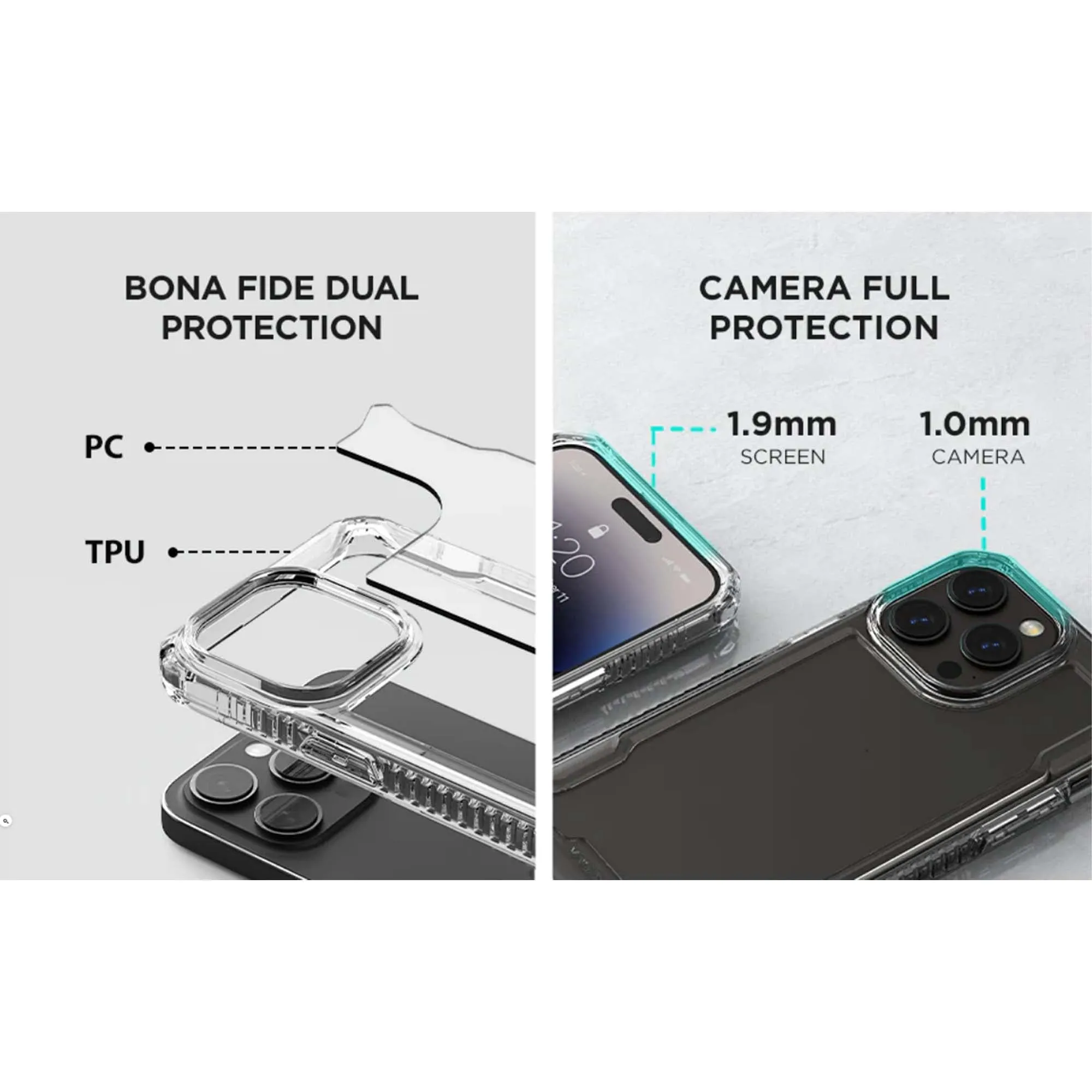 [EXCLUSIVE ONLINE] VRS Design Terra Guard Crystal for iPhone 14 Series with Tempered Glass & Camera Film - Clear