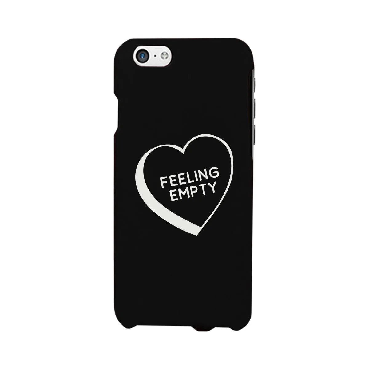 Feeling Empty Heart Black Graphic Phone Case Unique Design