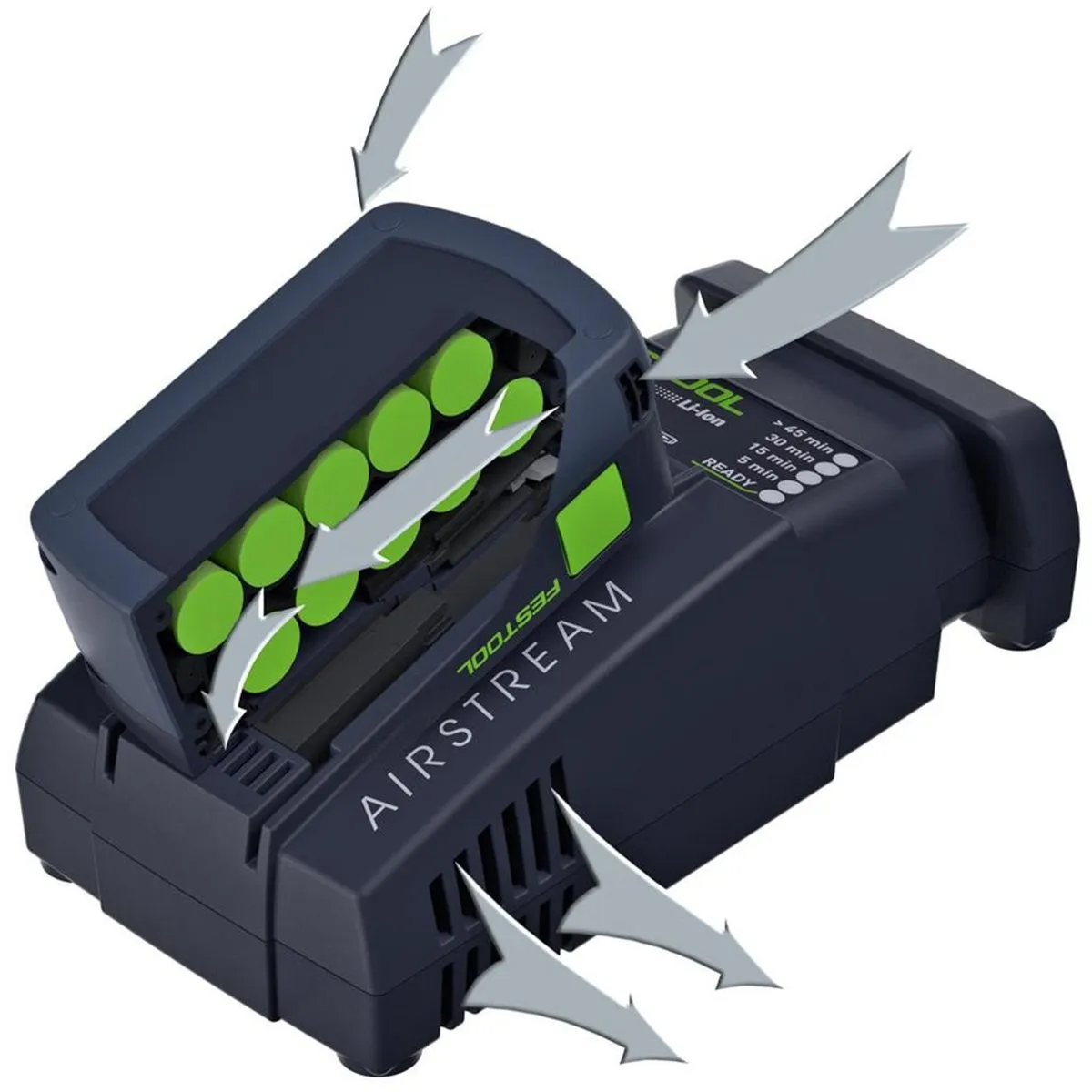 Festool Battery Charger Airstream Quick-Charge SCA 8 200313