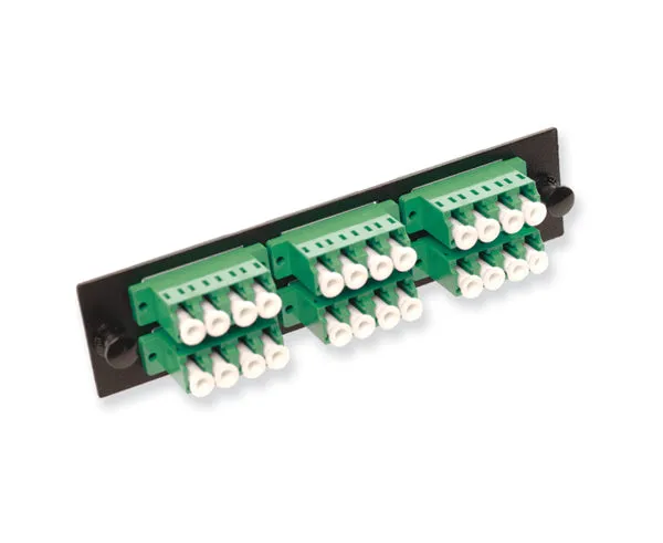 Fiber Adapter Panel, Single Mode, Quad 24 Port LC/APC