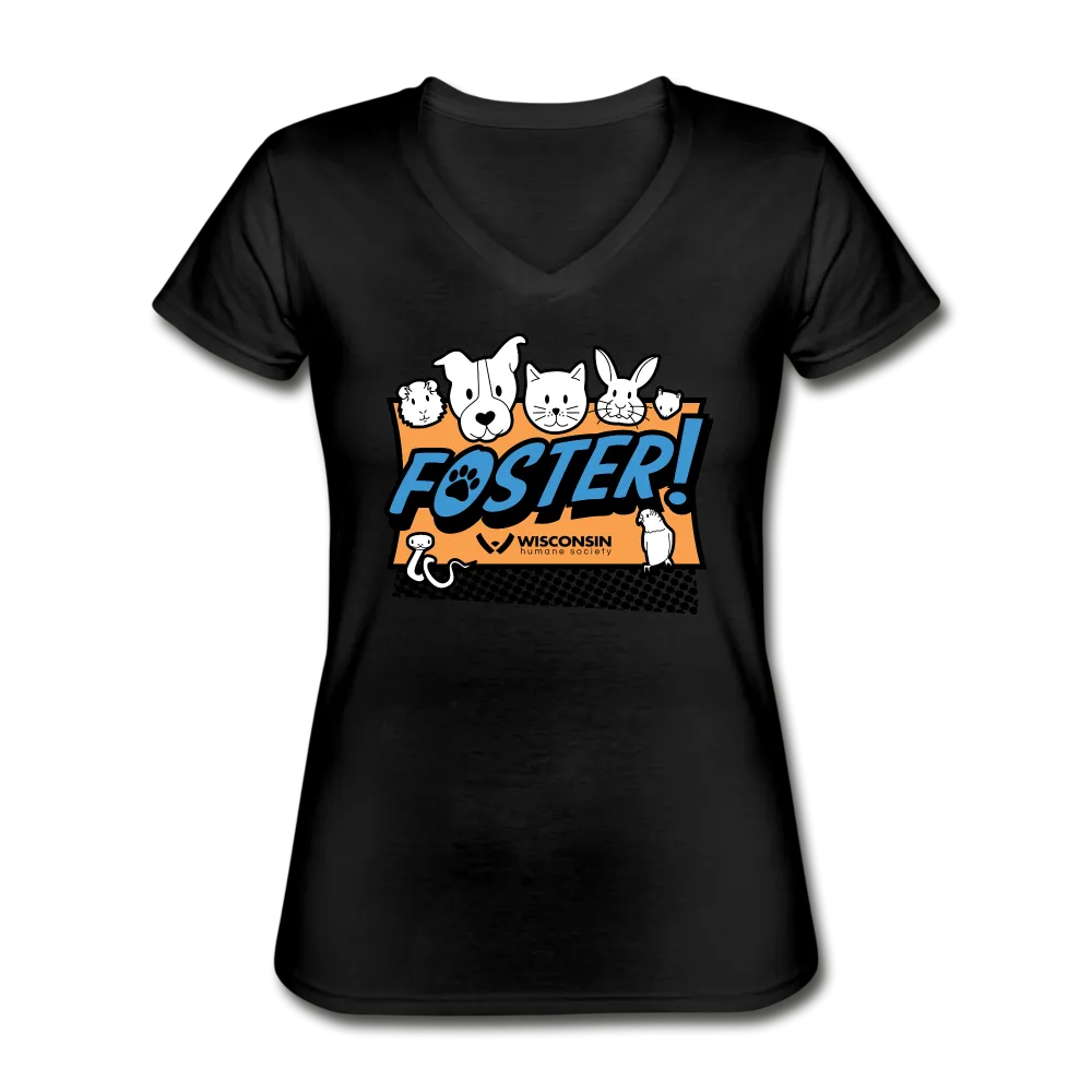 Foster Logo Contoured V-Neck T-Shirt