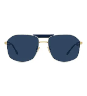 Fred Men's Dark Blue Aviator Sunglasses