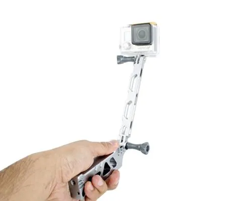 GoPro Stand/Handheld Grip/Extension Arm Mount for Hero Camera - Silver