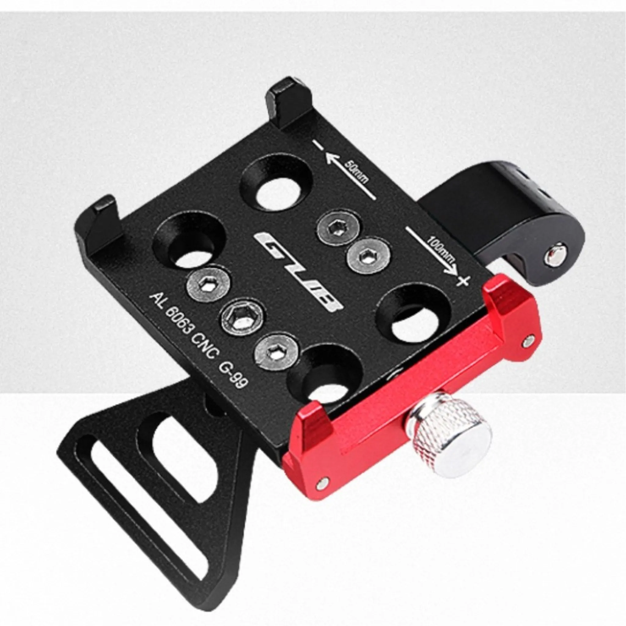 GUB G-99 aluminum bicycle bike mount holder - Black / Red