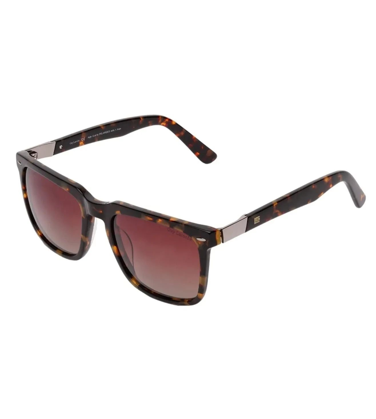 Guy Laroche Men's Brown Rectangular Sunglasses