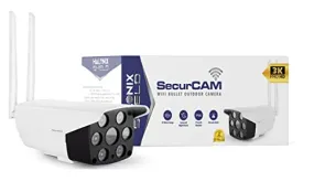 Halonix SecurCAM Wireless 3MP 3K Pro HD Wi-Fi Smart Home Security Bullet Camera| 8X Digital Zoom| 25 Meter Range| 2-Way Audio| Coloured Night Vision| IP66 All Weather | Live View | Intruder Alert