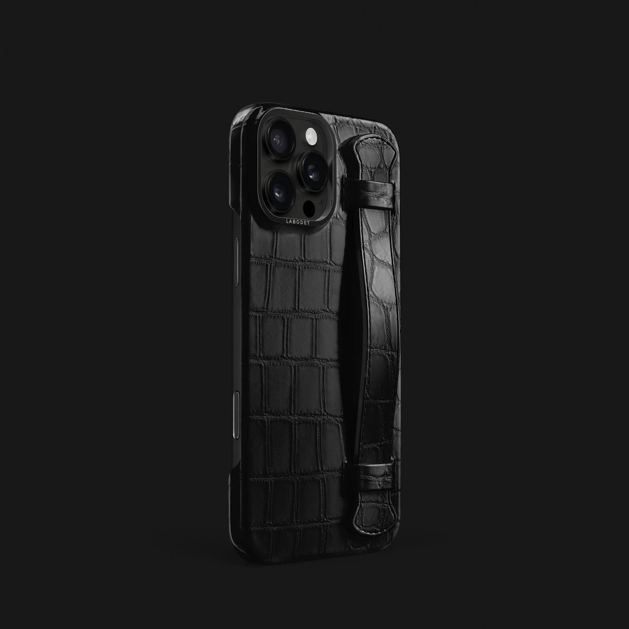 Handle Case Edition Black For iPhone 16 Pro In Alligator