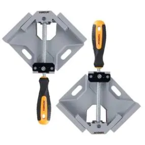 Homdum 90° Corner Clamp Single Hand Quick Release Button 90 Degree clamping tool For Welding Wood Working & Photo Framing Right Angle double clamp Pack of 2 Pecies