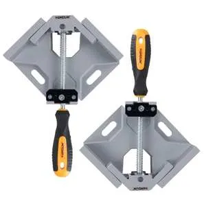 Homdum 90° Corner Clamp Single Hand Quick Release Button 90 Degree clamping tool For Welding Wood Working & Photo Framing Right Angle double clamp Pack of 2 Pecies