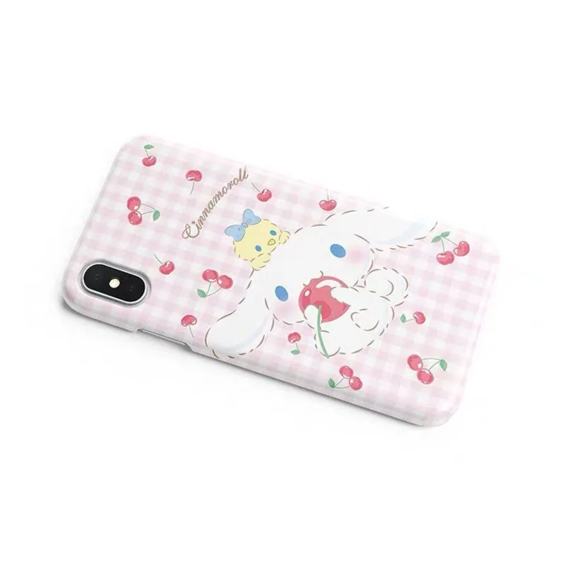 Japanese Cartoon CN with Cherry and Bird iPhone Case PLUS XS XR X 11 12 13 14 15 Pro Promax