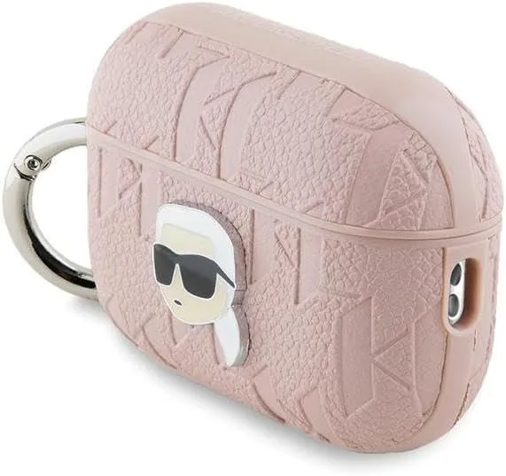 Karl Lagerfeld Monogram Karl Head Case for AirPods Pro 2 Pink - KLAP2PGKIPP