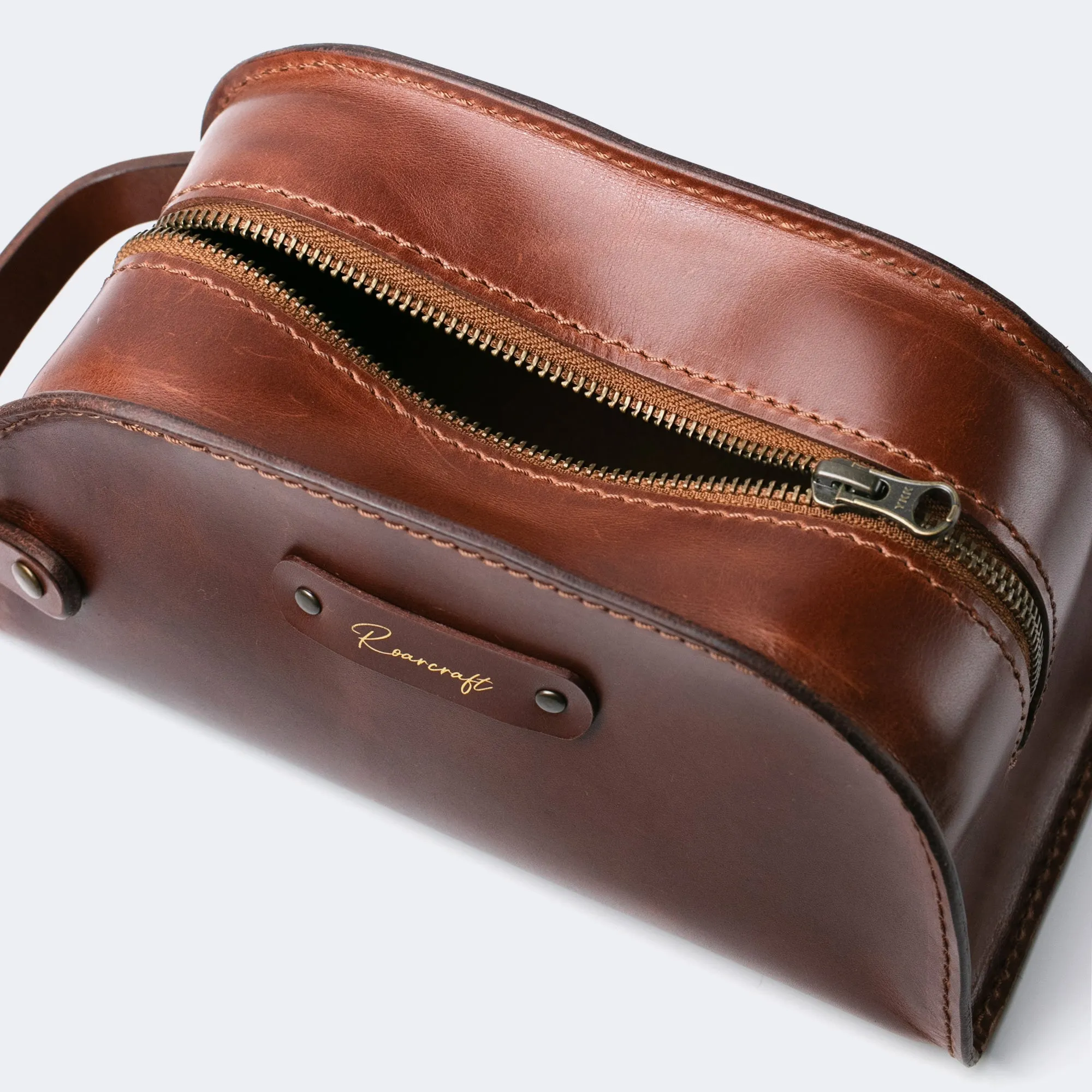 Leather Dopp Kit - Toiletry Bag