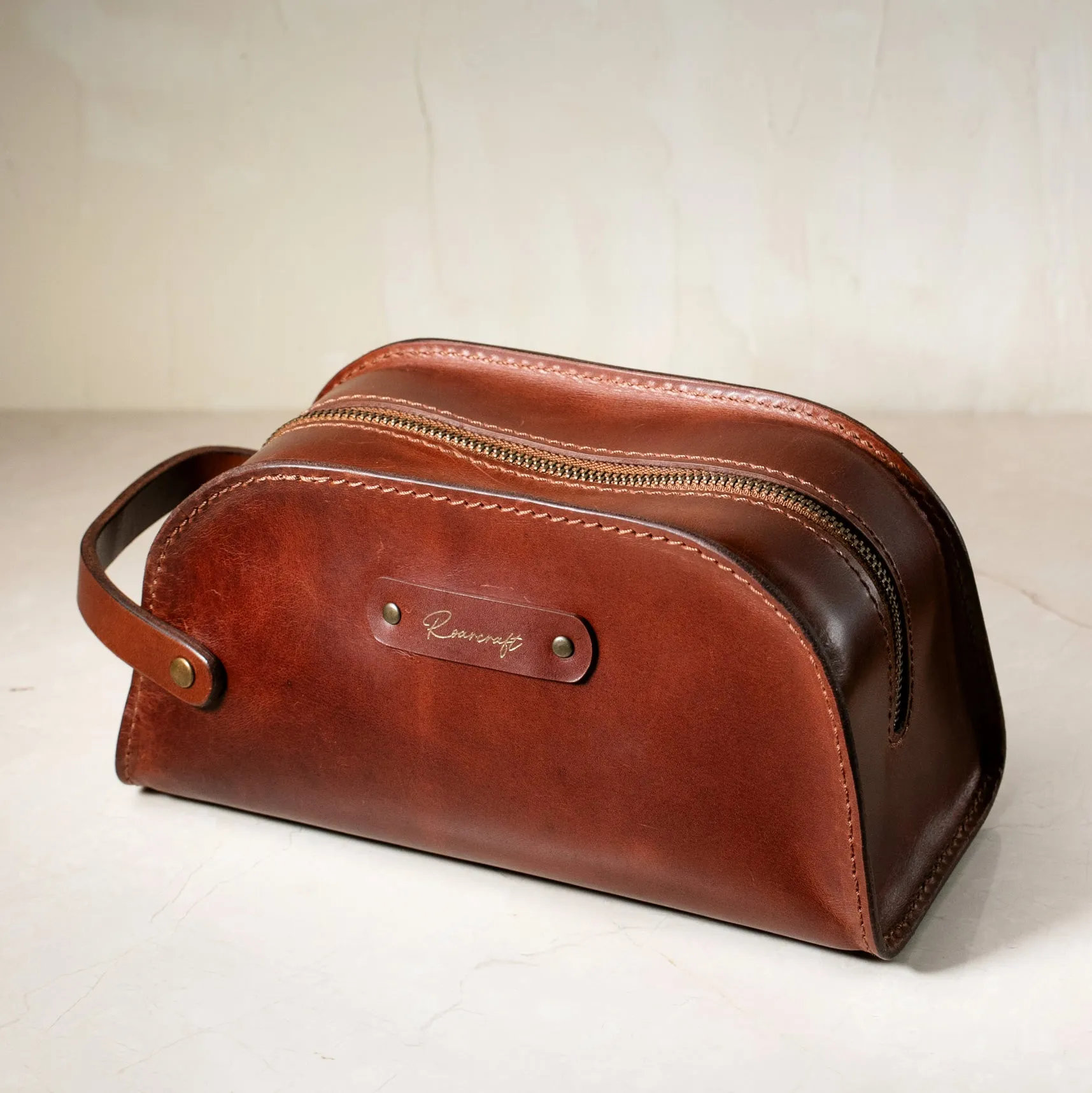 Leather Dopp Kit - Toiletry Bag