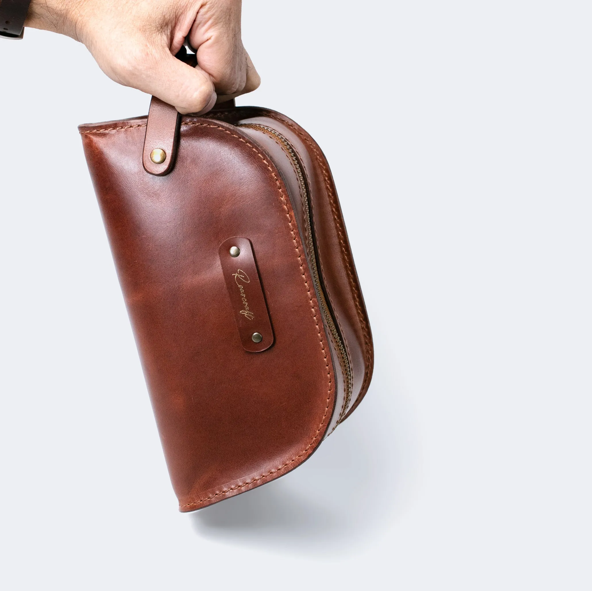 Leather Dopp Kit - Toiletry Bag