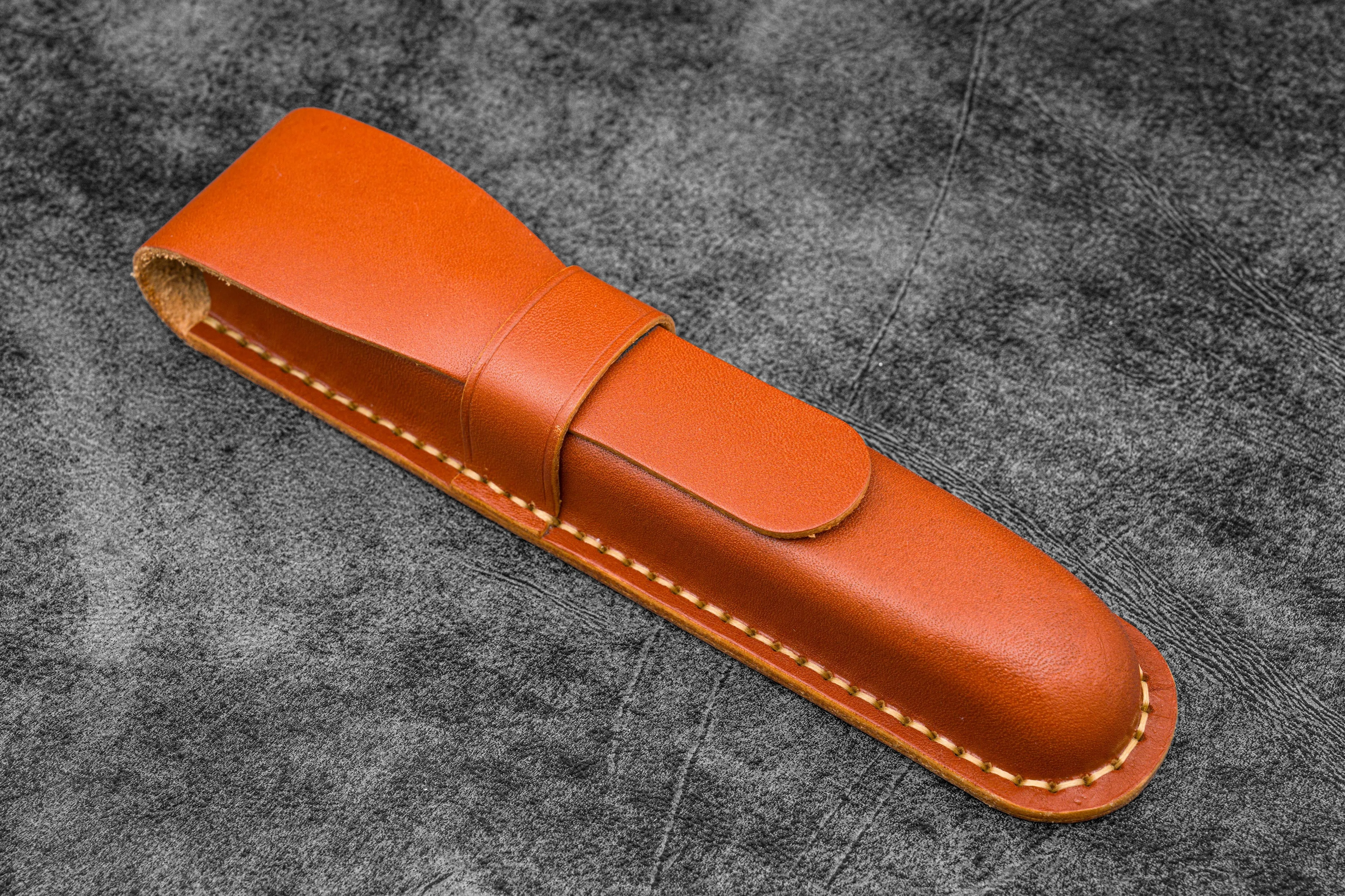 Leather Flap Pen Case  - For Oversized Pens & Namiki  Emperor