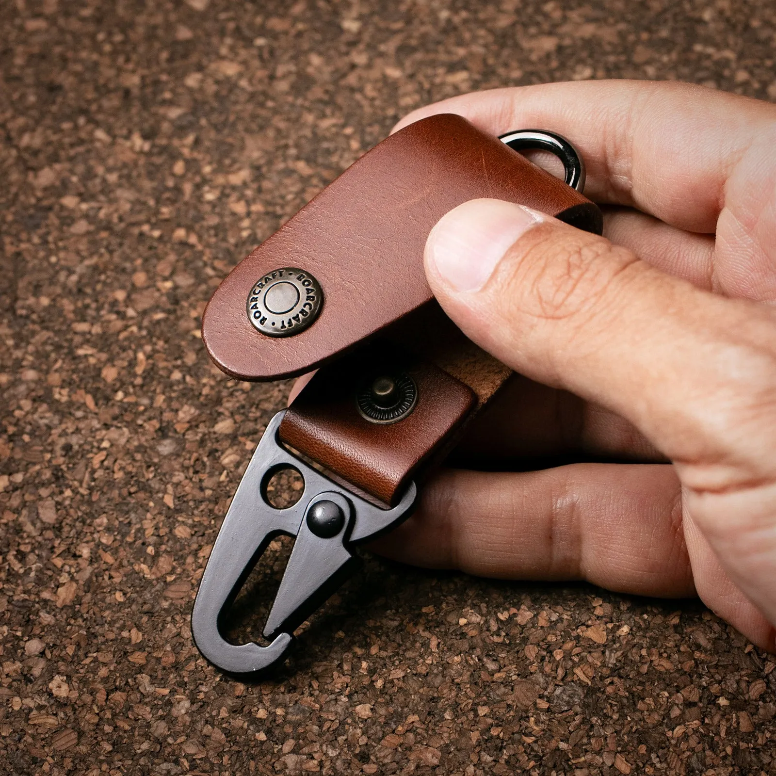 Leather Key Holder - Carabiner