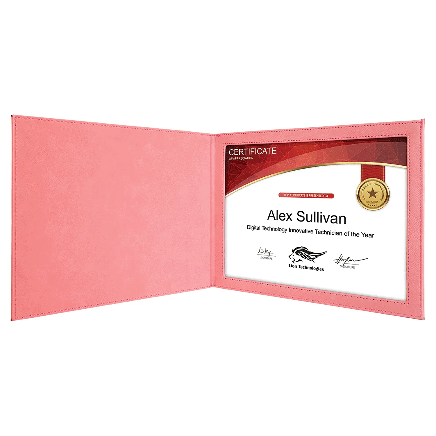 Leatherette Certificate Holder