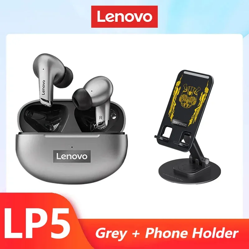 Lenovo LP5 Wireless Bluetooth Earbuds Hi-Fi Music Earphone With Mic Headphones Sports Water resistant