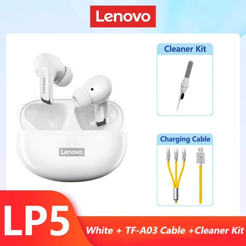 Lenovo LP5 Wireless Bluetooth Earbuds Hi-Fi Music Earphone With Mic Headphones Sports Water resistant