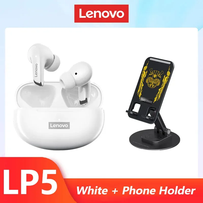 Lenovo LP5 Wireless Bluetooth Earbuds Hi-Fi Music Earphone With Mic Headphones Sports Water resistant