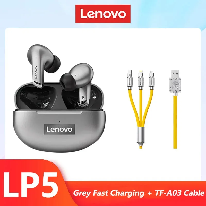 Lenovo LP5 Wireless Bluetooth Earbuds Hi-Fi Music Earphone With Mic Headphones Sports Water resistant