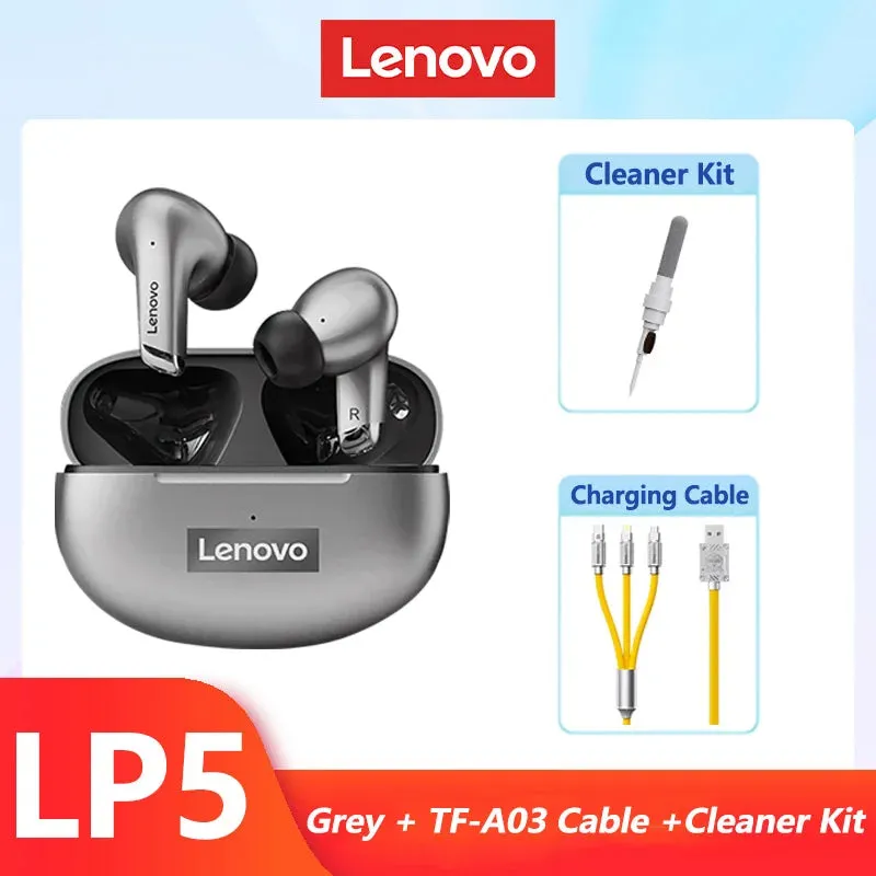 Lenovo LP5 Wireless Bluetooth Earbuds Hi-Fi Music Earphone With Mic Headphones Sports Water resistant