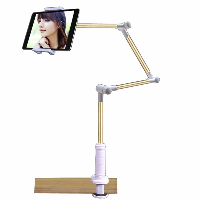 Long Arm Device Holder Stand w/ 360 Rotation For IPhones, IPads & more!