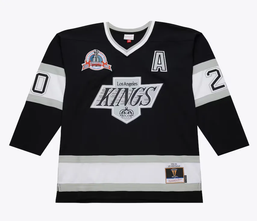 Los Angeles Kings Luc Robitaille Black 1992/93 Power Play Player Jersey