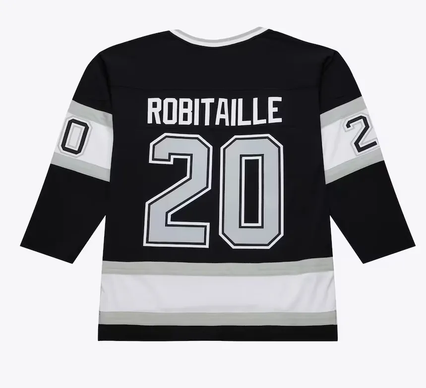 Los Angeles Kings Luc Robitaille Black 1992/93 Power Play Player Jersey