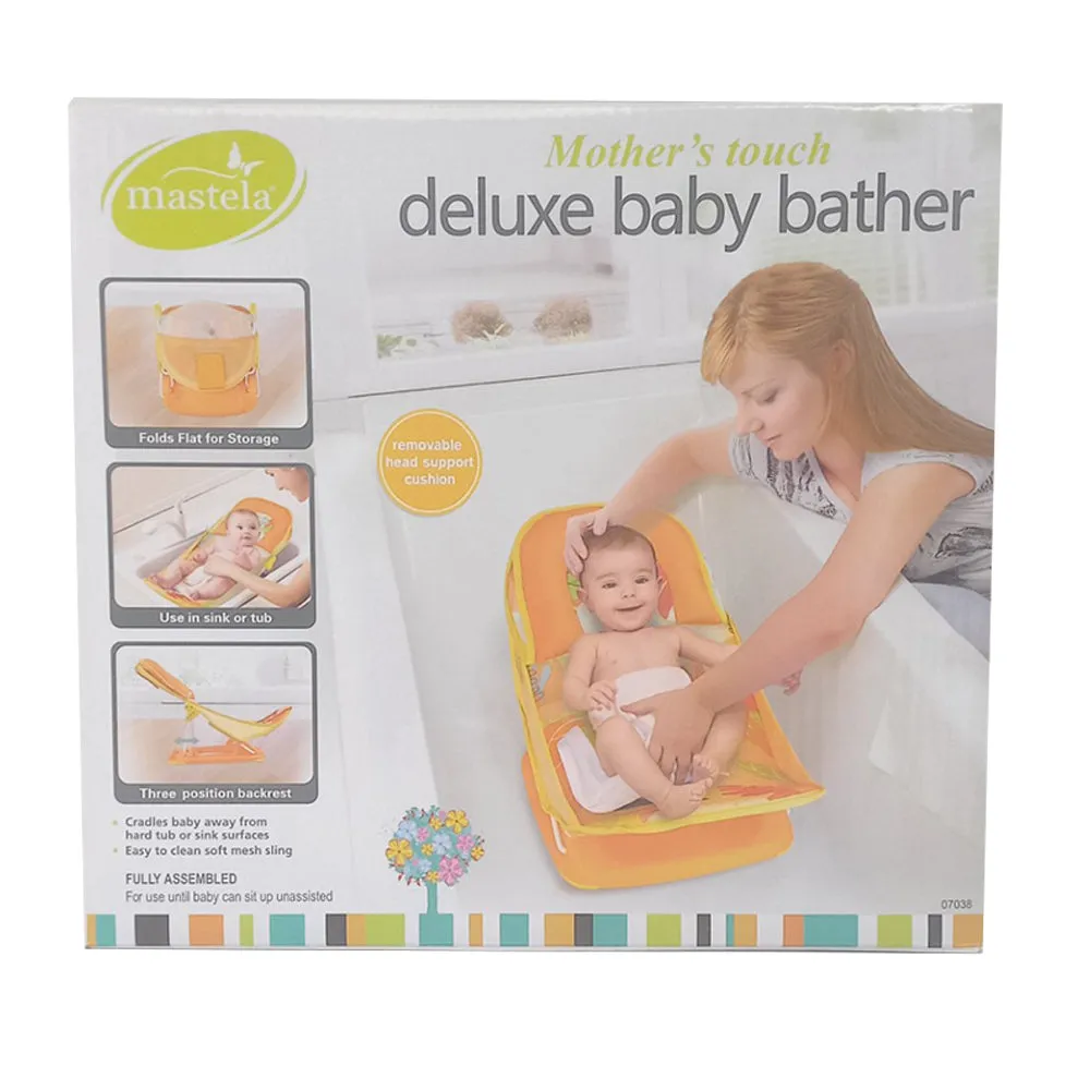 Mastela Bather Deluxe Baby Bather Orange Birth  to 6M