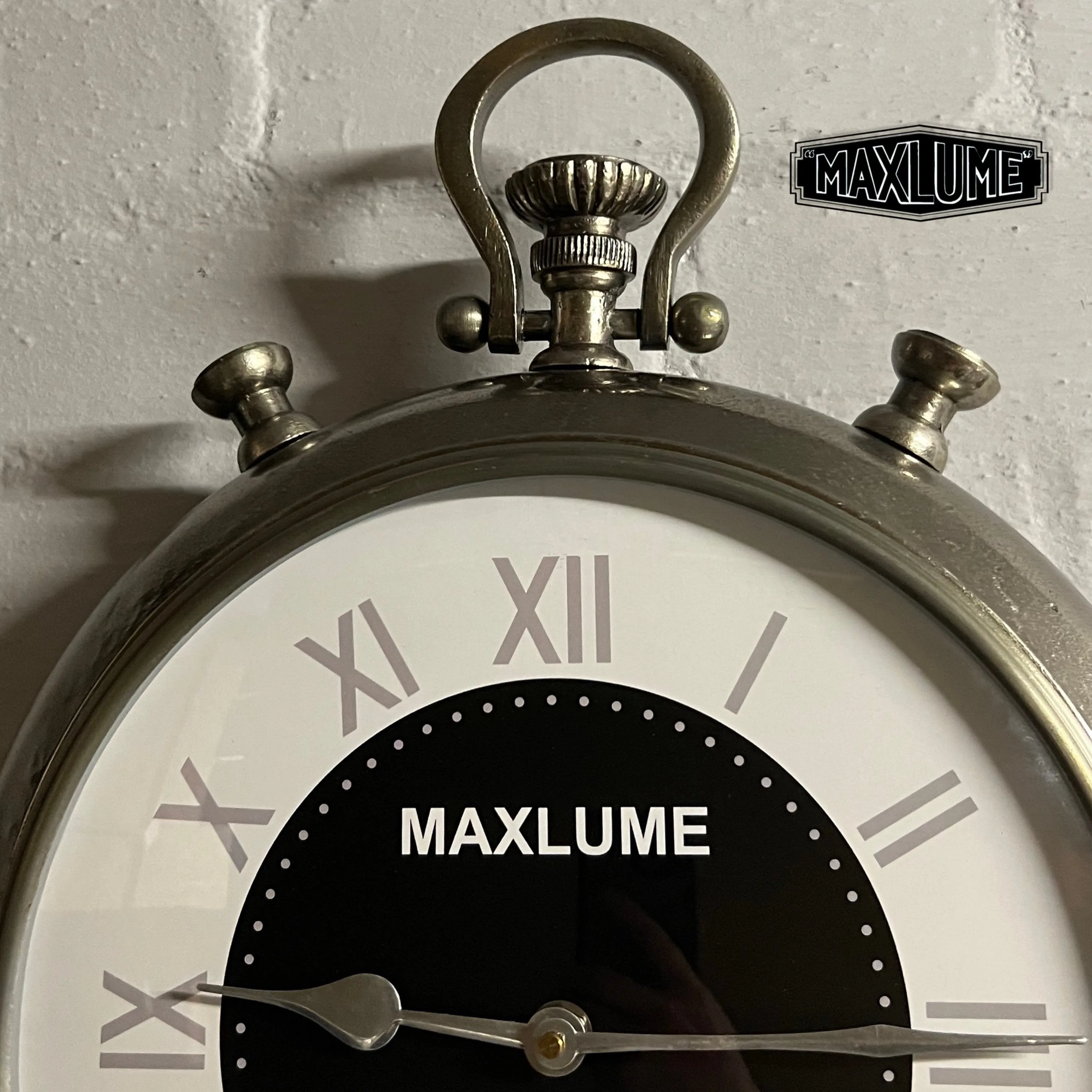 Maxlume ~ Fob Watch Clock Nautical Industrial Solid Cast 12 Inch