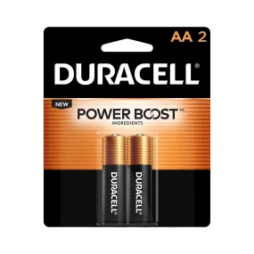 MN1500B2Z Duracell, MN1500 Alkaline Battery, AA, Coppertop, 2PK