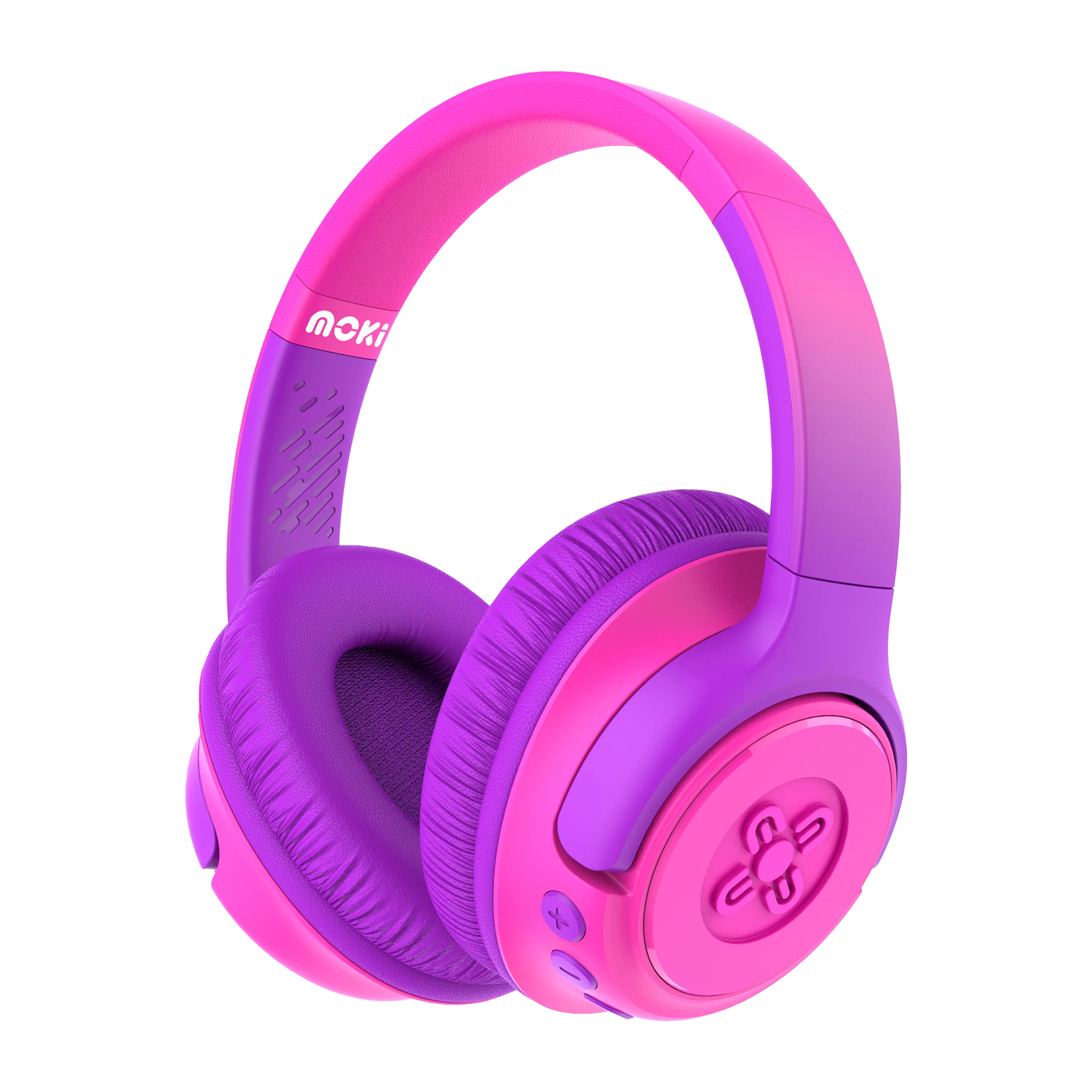 Moki Mixi Kids Volume Limited Wireless Headphones - Pink Purple