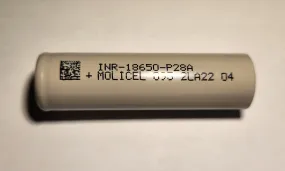 Molicel P28B 18650 2800mAh 35A Lithium-Ion Rechargeable Battery