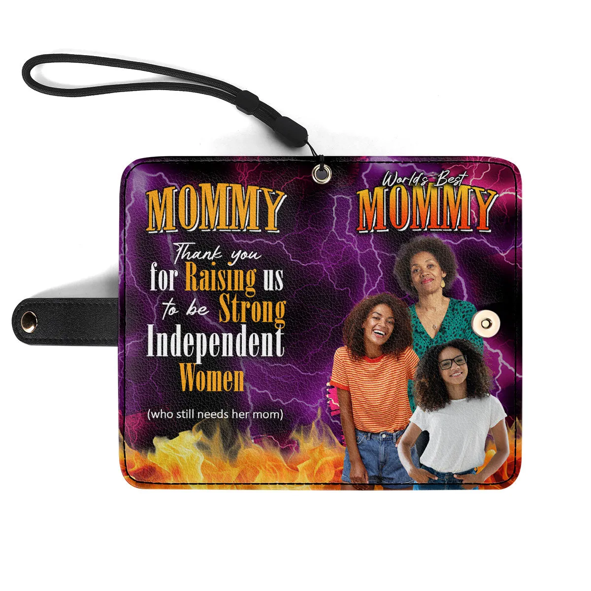 Mom Thank You For Raising Me - Personalized Wallet Case SBWACLT1933M