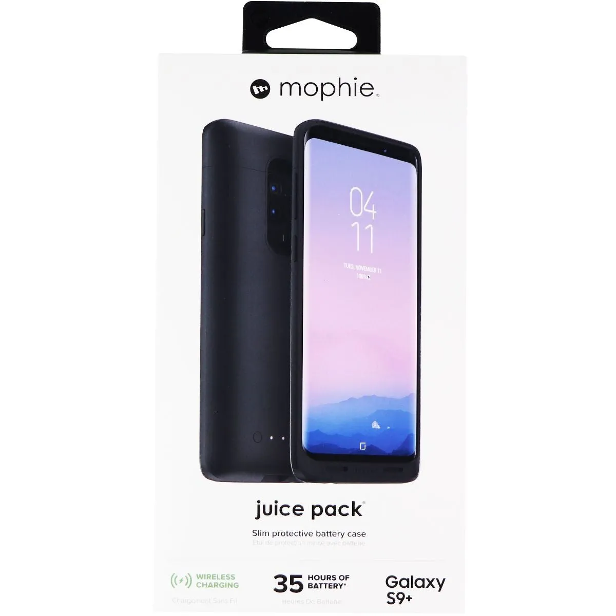 Mophie Wireless Charging Battery Hard Shell Case for Galaxy (S9 ) - Black