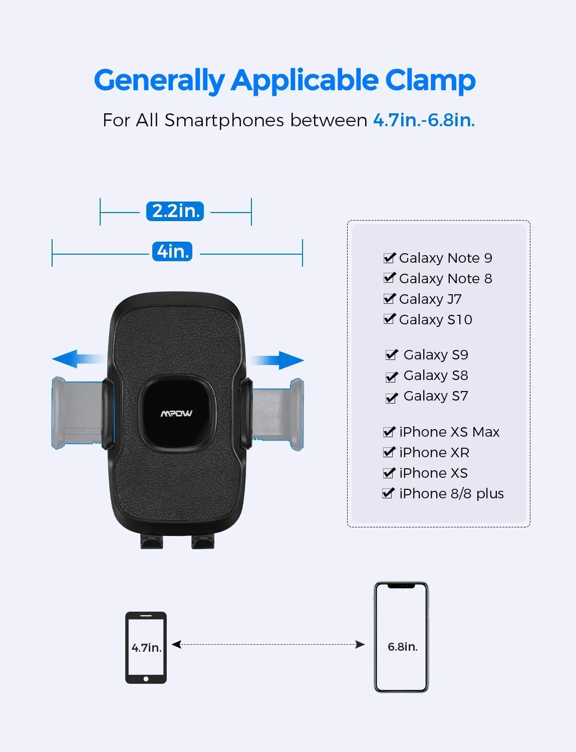 Mpow CA136A Cup Holder Phone Moun