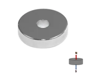 Neodymium Ring Magnet - OD25mm x H10mm x ID5mm | N35