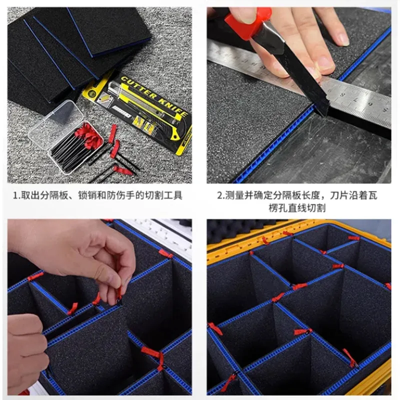 New Partition Toolbox Liner Is Customized For Shock Absorption Protection Of Photographic Equipment