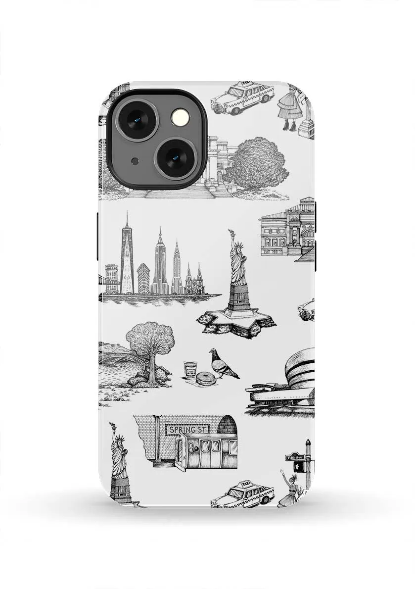 New York Toile iPhone Case