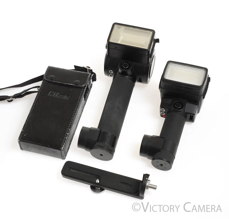 Nikon SB-11 & SB-14 Flash Kit for F3 in Nikon Aluminum Case -Rare-