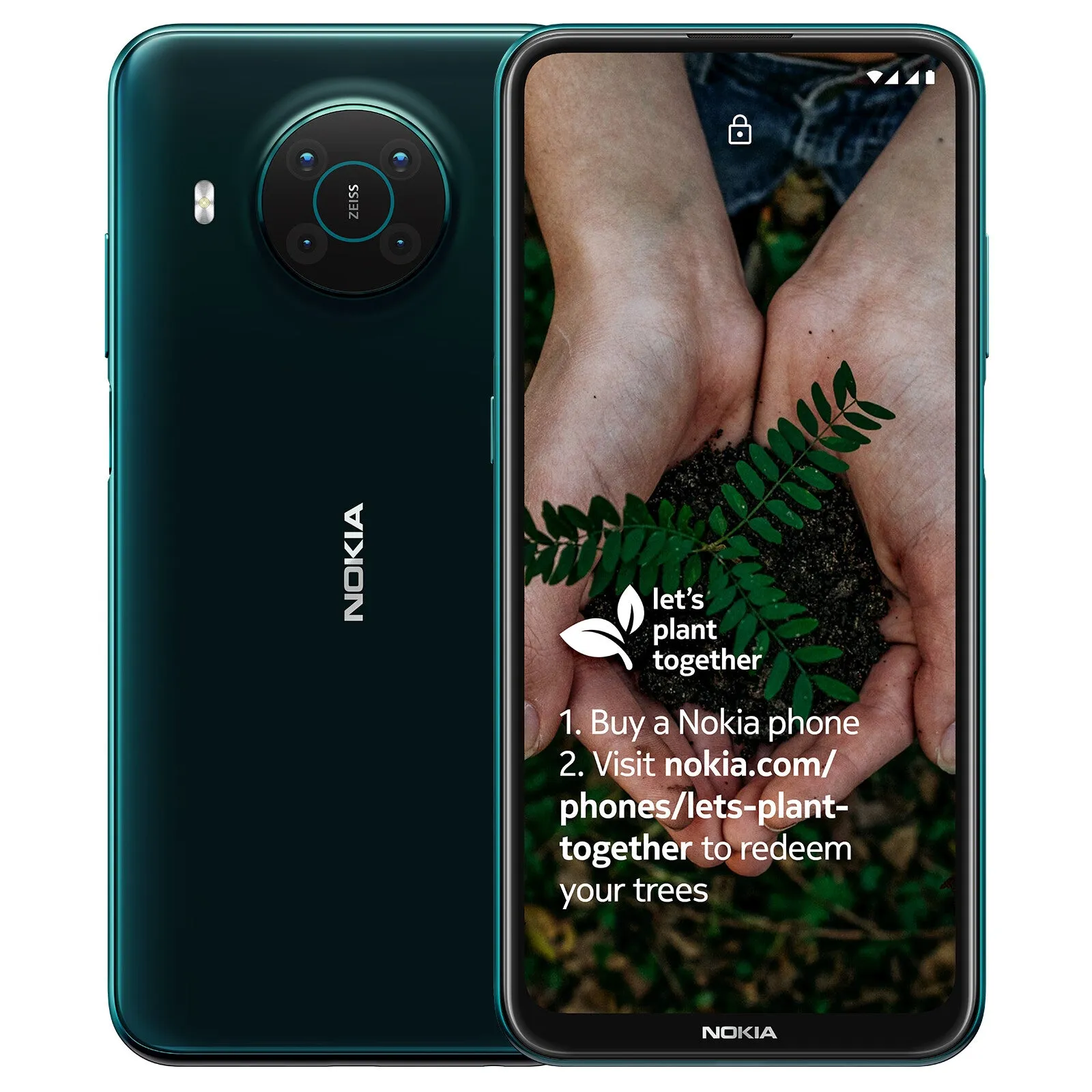 Nokia X X10 6.67 Inch Android UK SIM Free Smartphone with 5G Connectivity - 6 GB RAM and 64 GB Storage (Dual SIM) - Forest Green