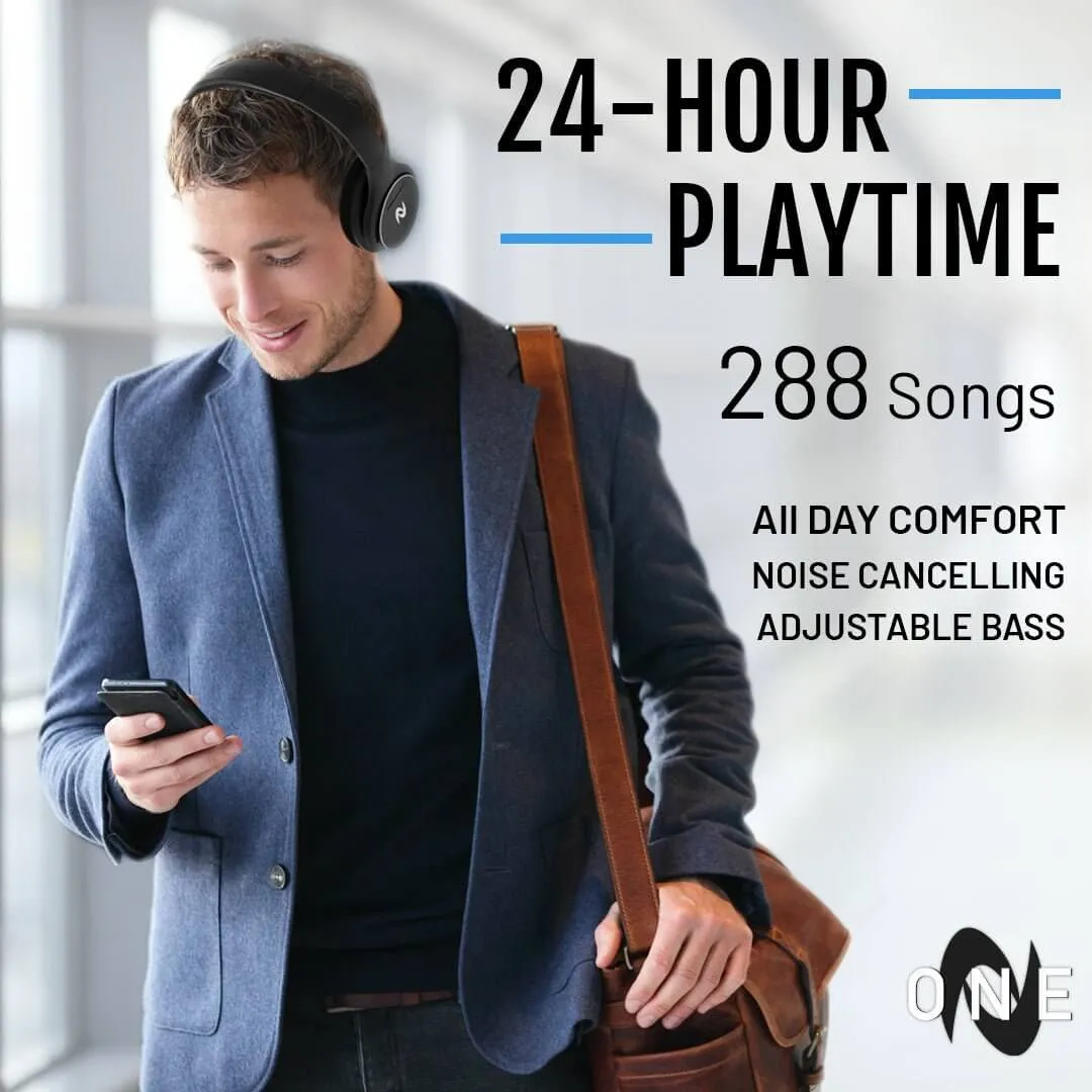 Nuvelon ONE Adjustable BASS Wireless Noise-Canceling Headphones