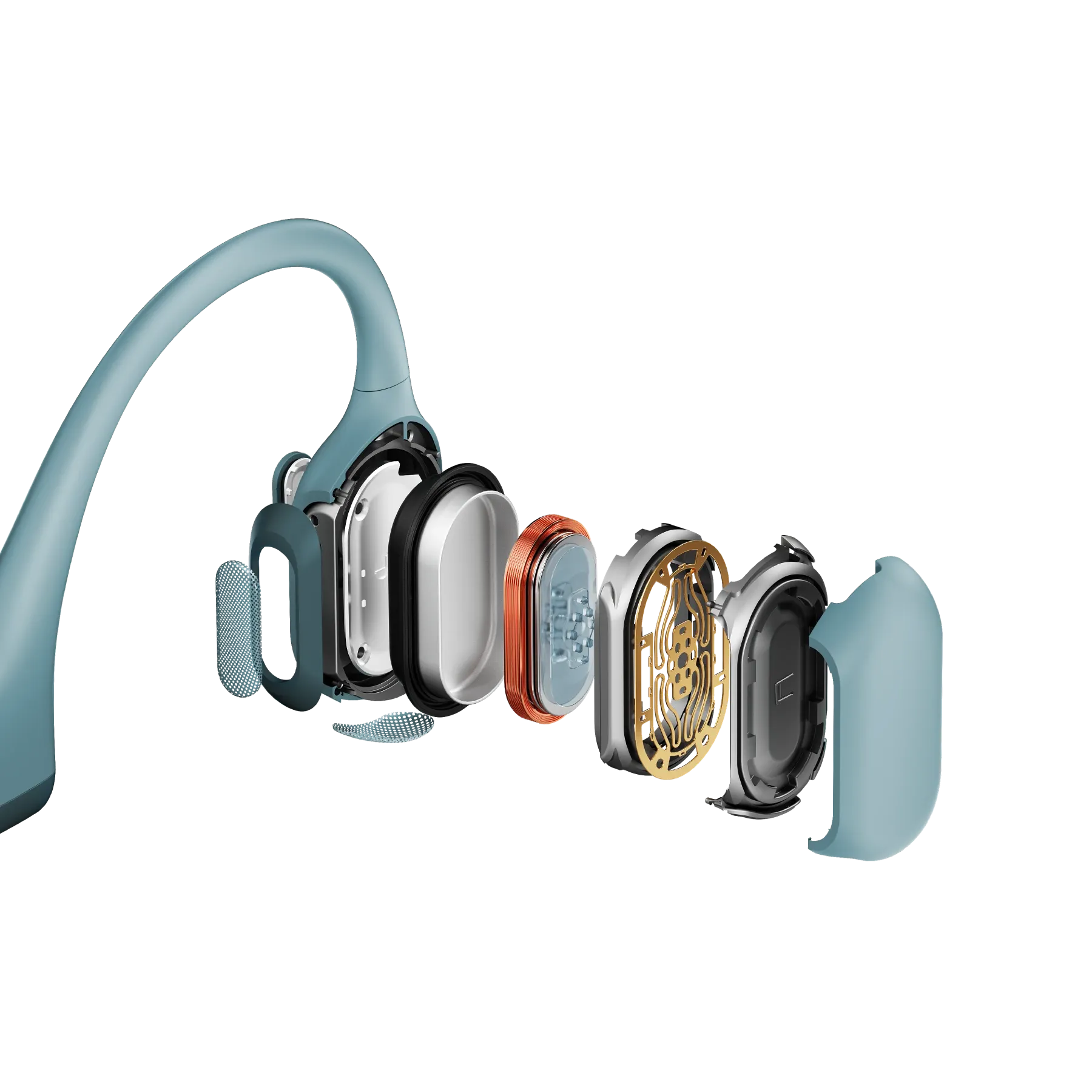 OpenRun Pro Open-Ear Bone Conduction Wireless Headphones — Blue