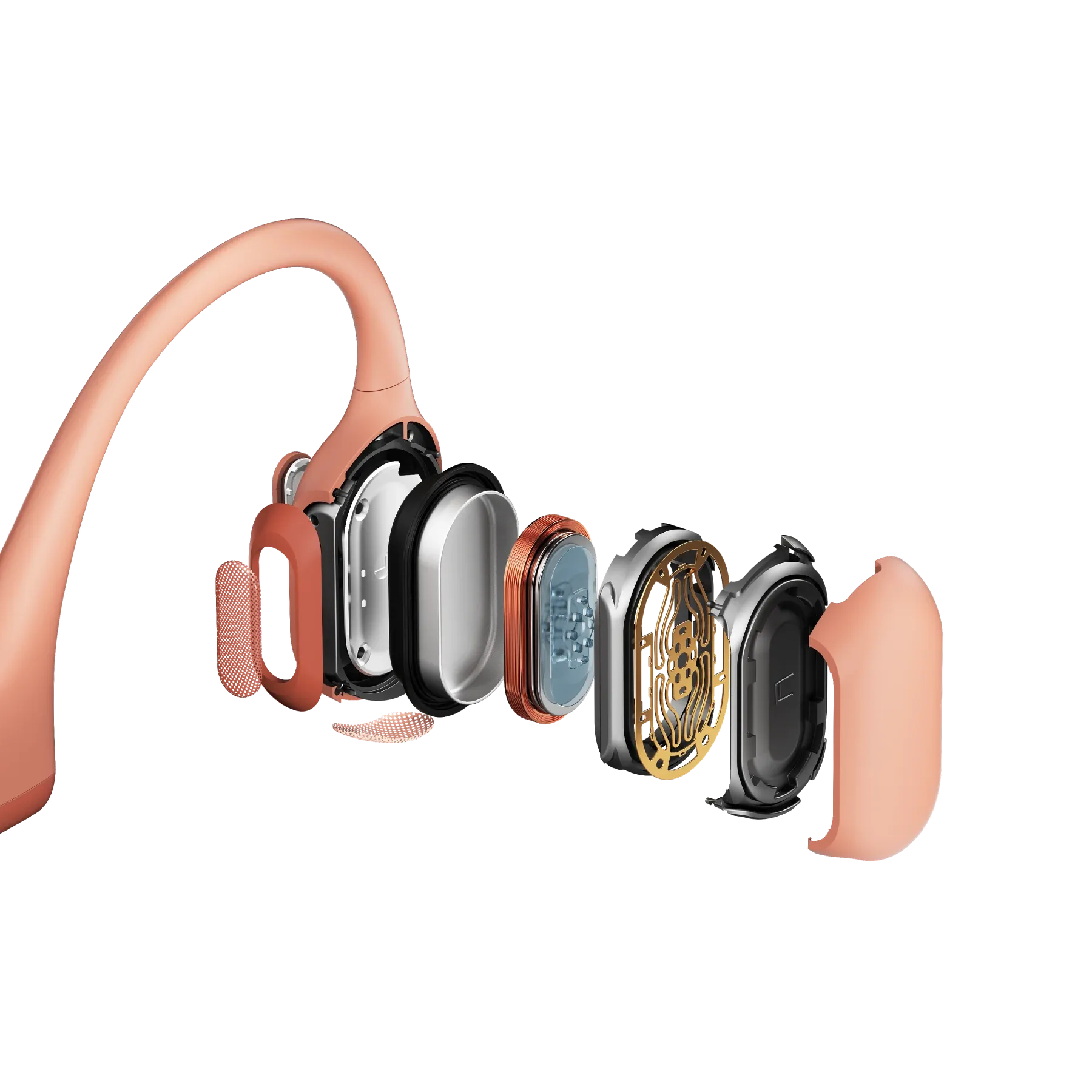 OpenRun Pro Open-Ear Bone Conduction Wireless Headphones — Pink